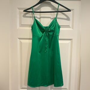 Elegant Green Satin Nightgown